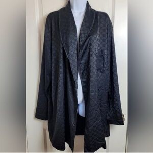 Savage X Fenty Robe Jacket Signature Logo Print Med New With Tags No Belt